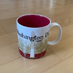 Starbucks 2011 Washington DC Collectors Mug with Red and White Design
